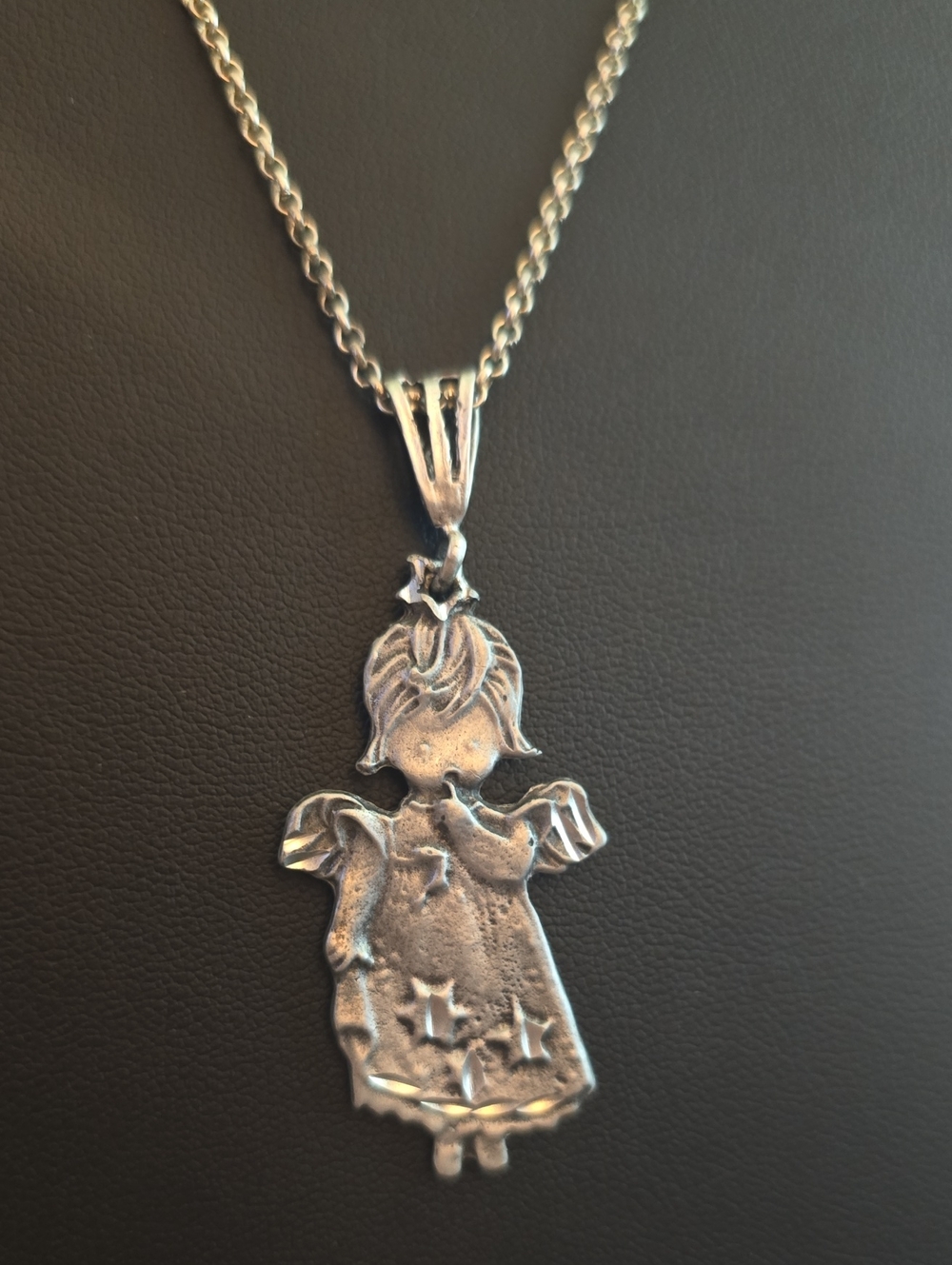 Silver Girl Pendant Necklace - Women's Jewelry